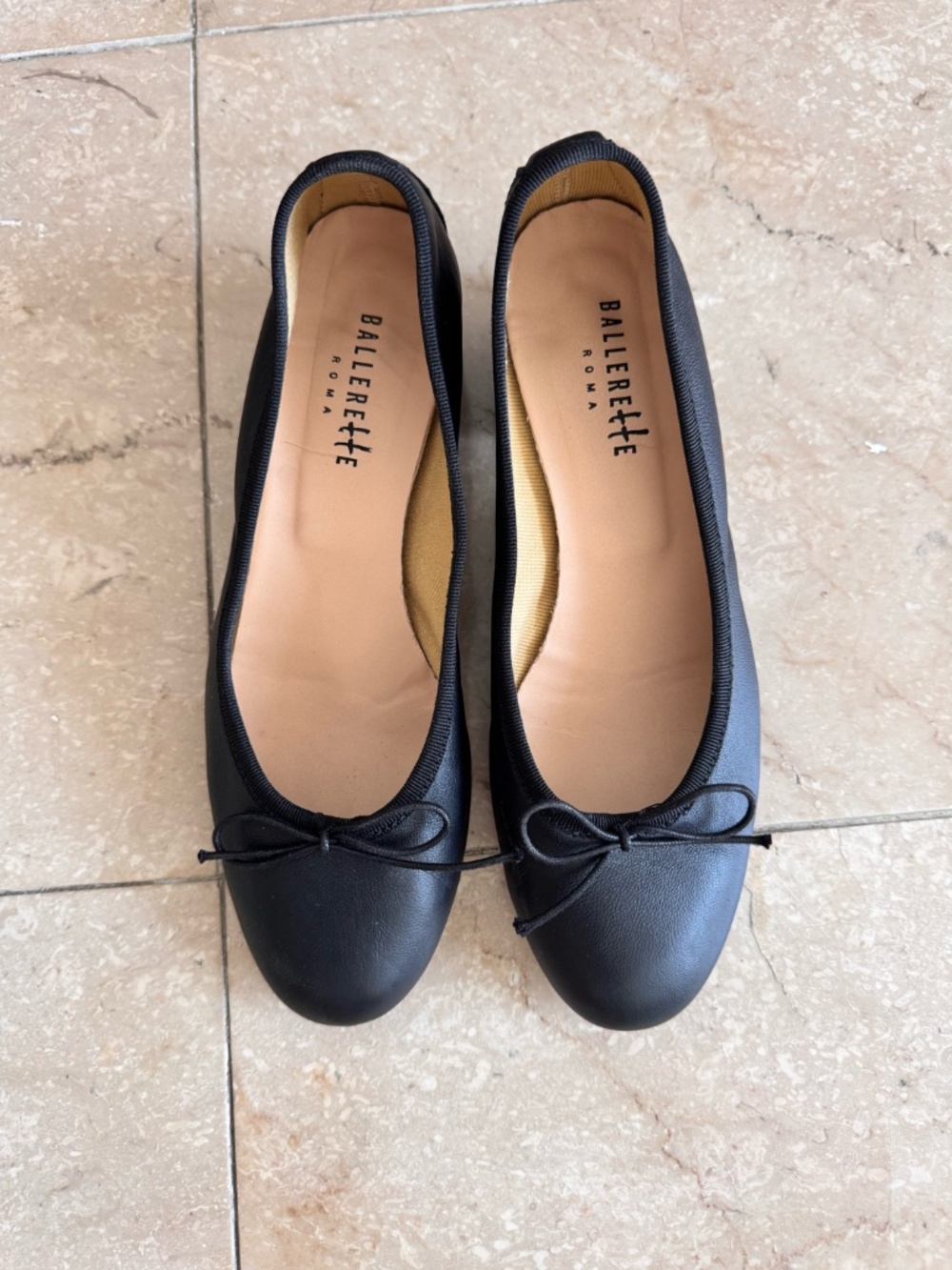 Ballerette Soft Leather Ballet Heels - Picture 2 of 5